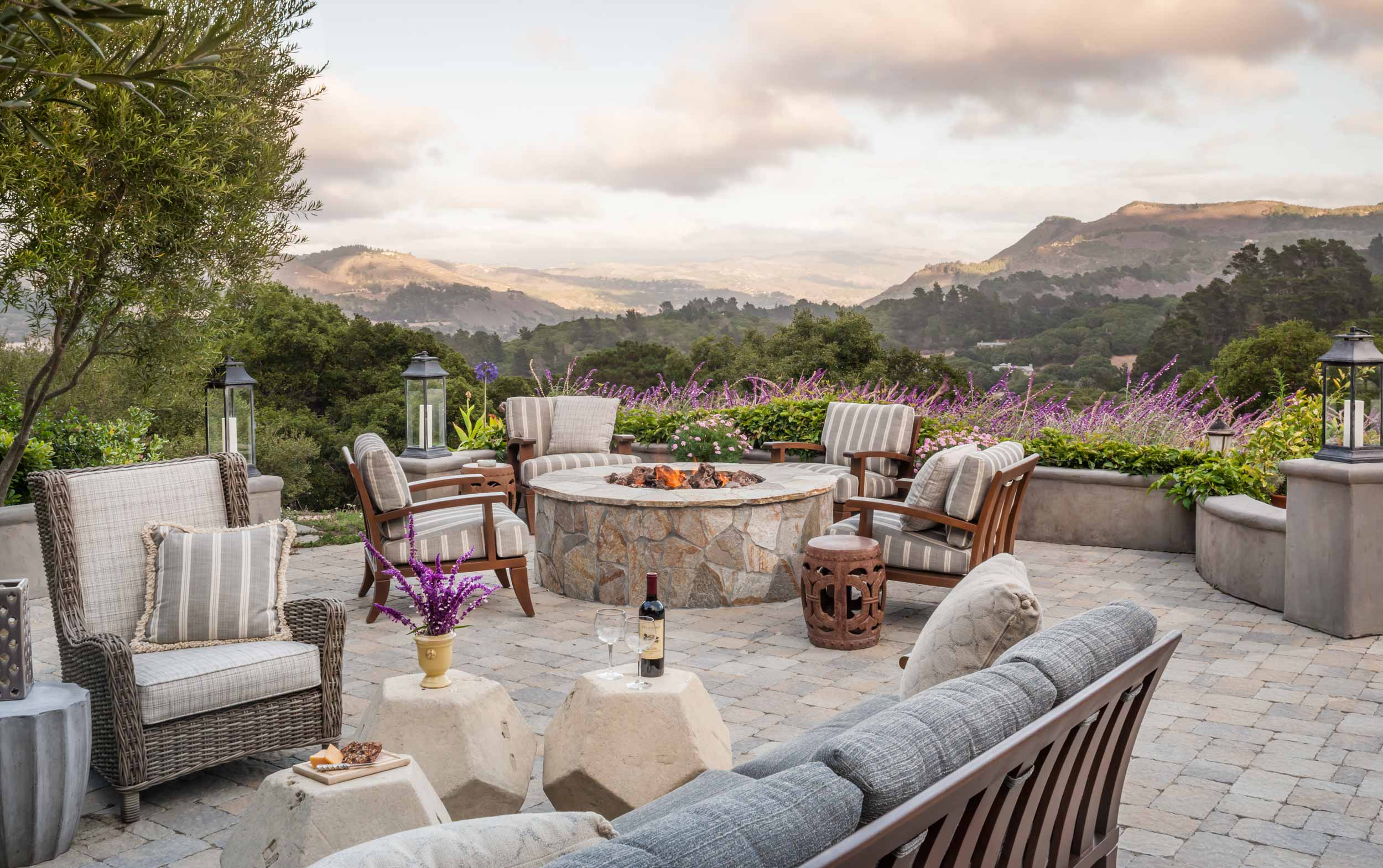 Patio seating for outdoor entertaining