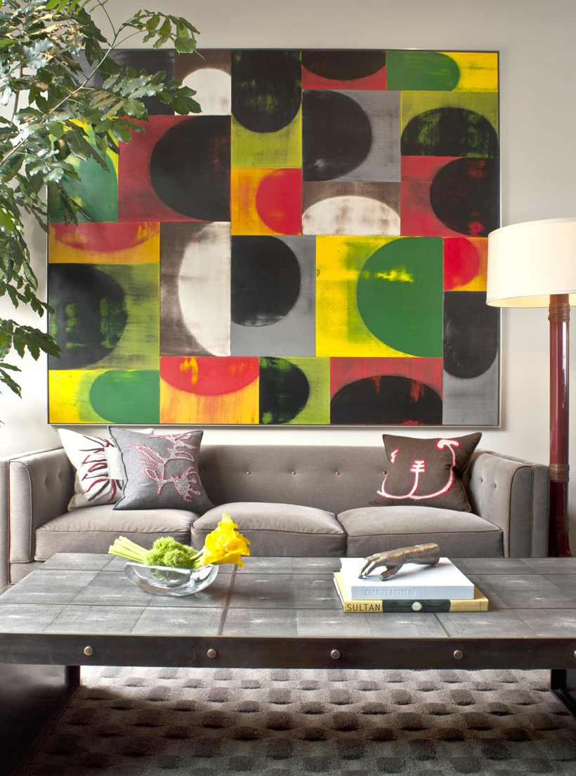 abstract painting over couch abstract painting over couch