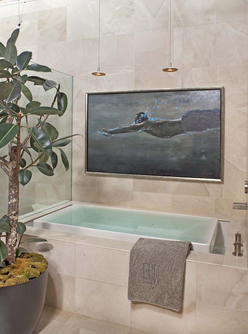 soaking tub with painting soaking tub with painting