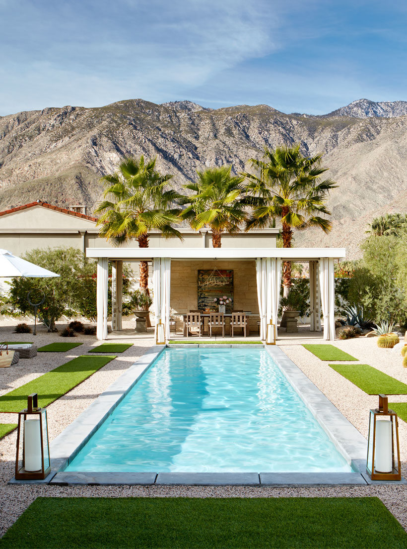 cabana and lap pool cabana and lap pool