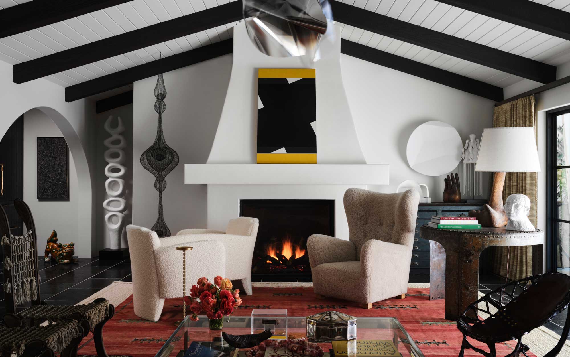 Vaulted living room Vaulted living room