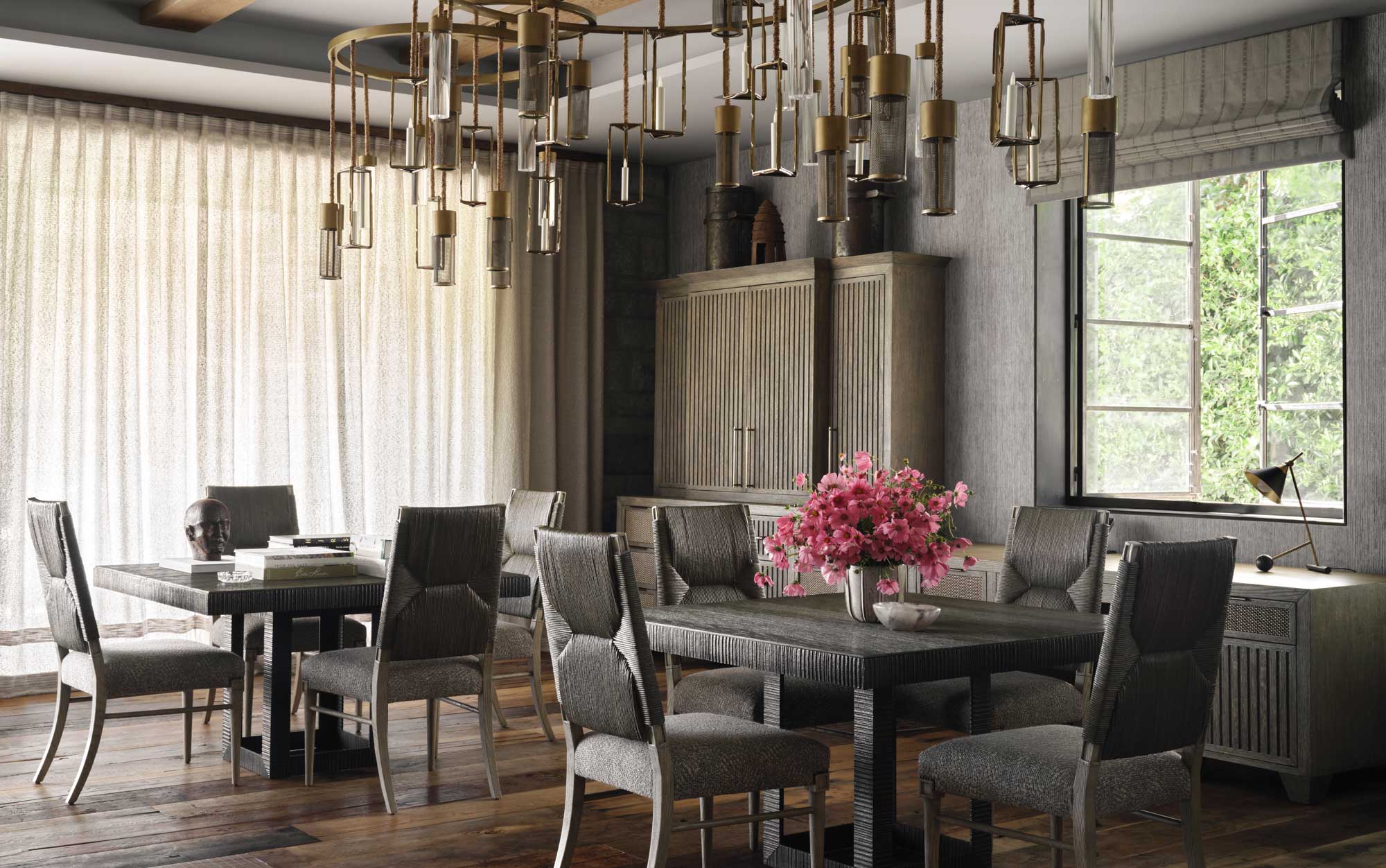 Gray dining room Gray dining room