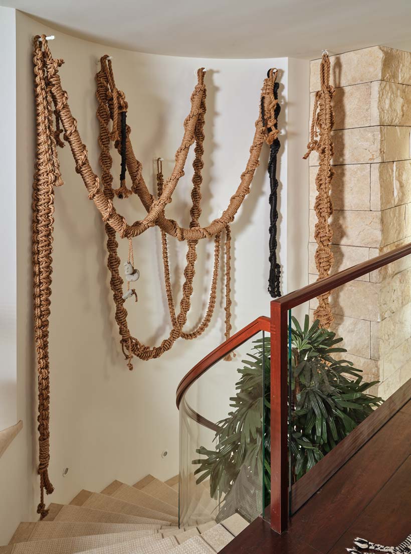 Commisioned rope art